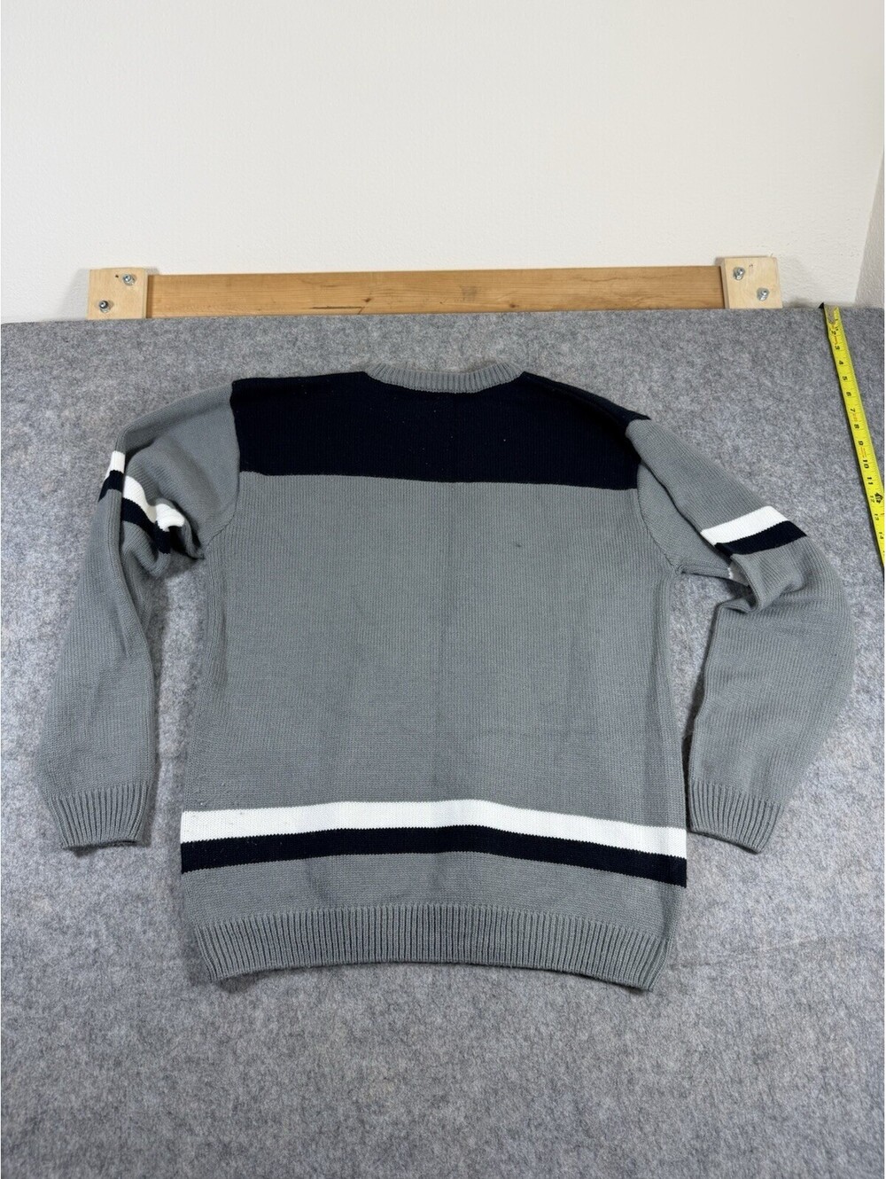 Vintage Y2K NYC New York City Crewneck Sweatshirt Adult L Gray Fleece Pullover - Picture 2 of 7